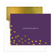 Floating Gold Foil Hearts Folded Note Cards with Lined Envelopes Image 1 of 8
